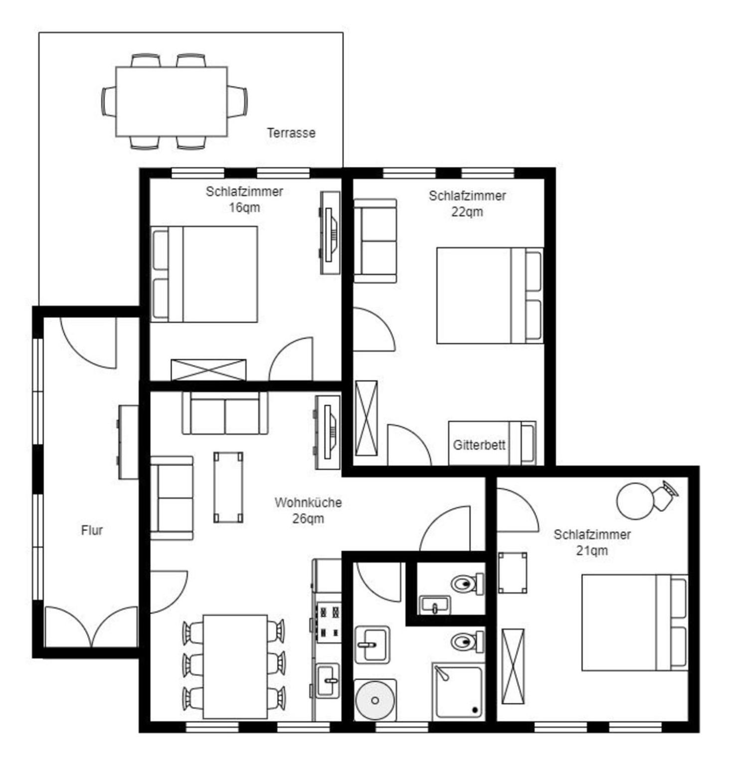 Ferienwohnung Biethahn - Gaarden Brodersby-Goltoft Exteriör bild